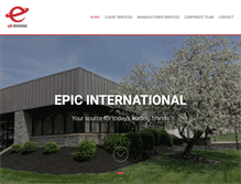 Tablet Screenshot of epicinternational.com